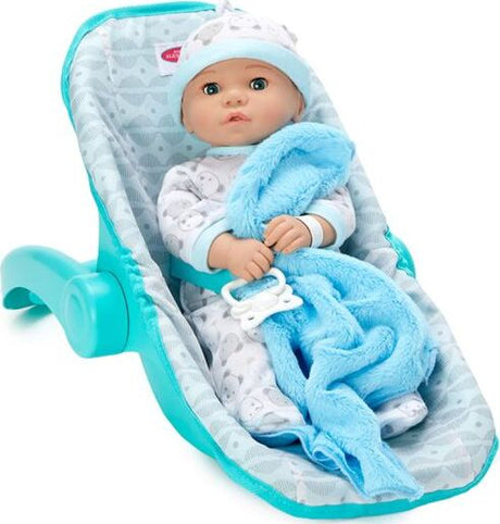 Soft Gray Car Seat/Carrier (18" doll)