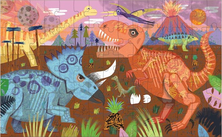 75 Piece Lenticular Puzzle, Dinosaur Roar!