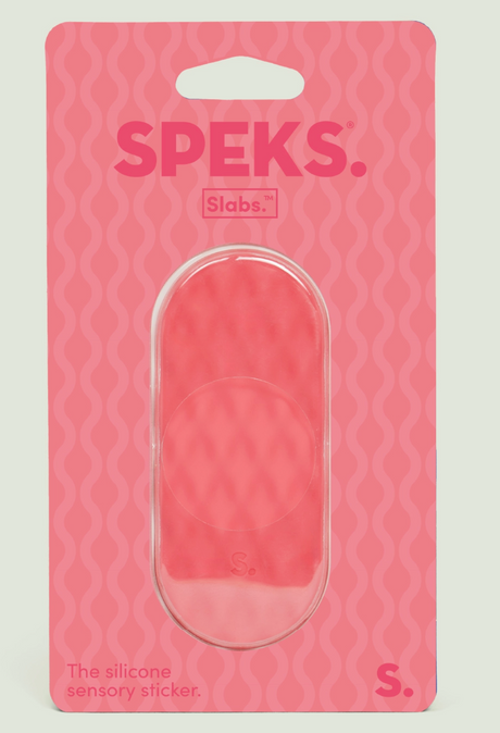 Speks Slabs Mesh Coral - Sensory Silicone Sticker