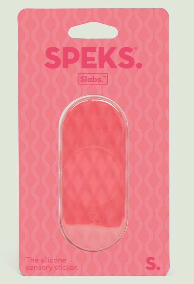 Speks Slabs Mesh Coral - Sensory Silicone Sticker