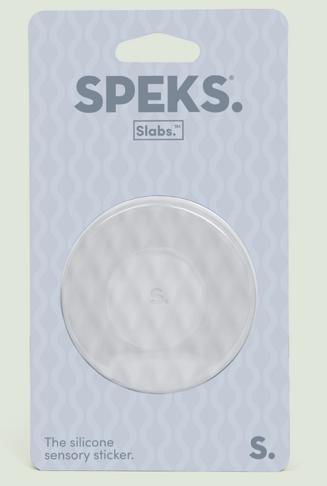 Speks Slabs Mesh Light Gray - Sensory Silicone Sticker