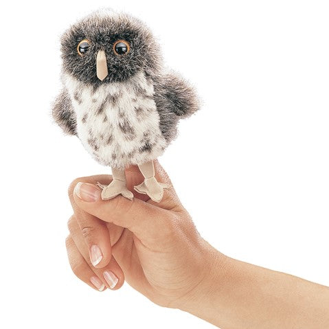 Mini Spotted Owl Finger Puppet Folkmanis