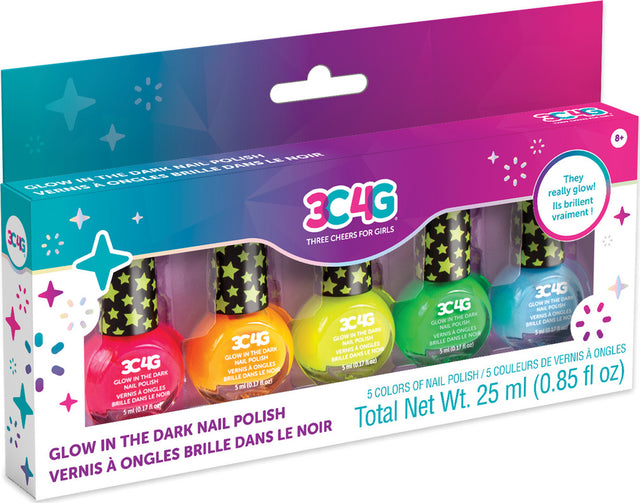 Glow In The Dark 5 Pk Nail Polish