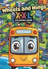 Wheels and Wings XXL Coloring Book