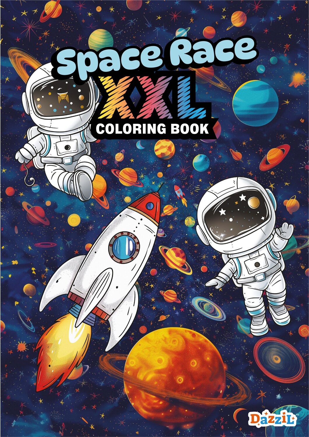 Space Race XXL Coloring Book