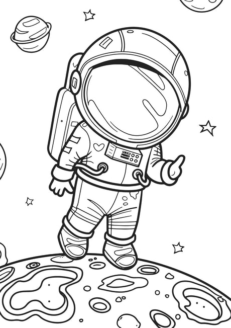 Space Race XXL Coloring Book