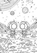 Space Race XXL Coloring Book