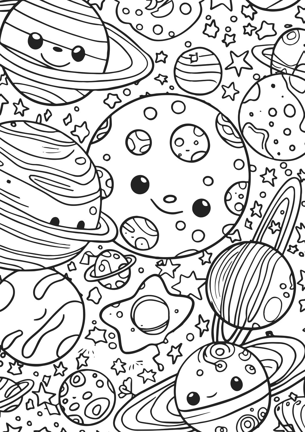 Space Race XXL Coloring Book