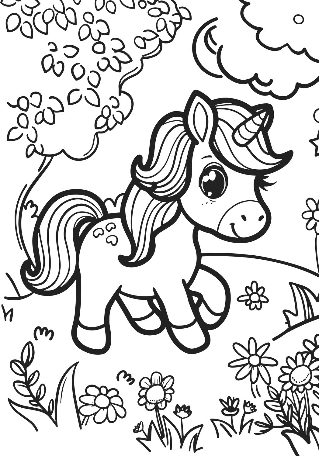 Unicorn Dreams XXL Coloring Book