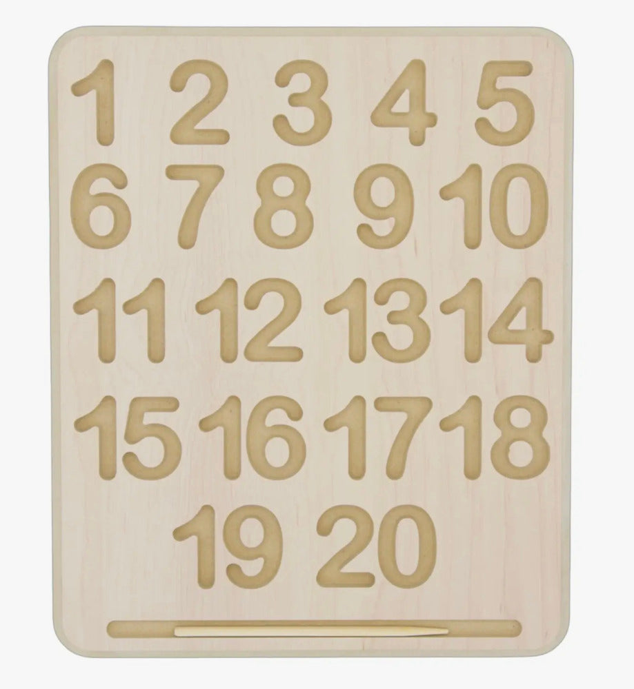 Wooden Tracing Board - Numbers