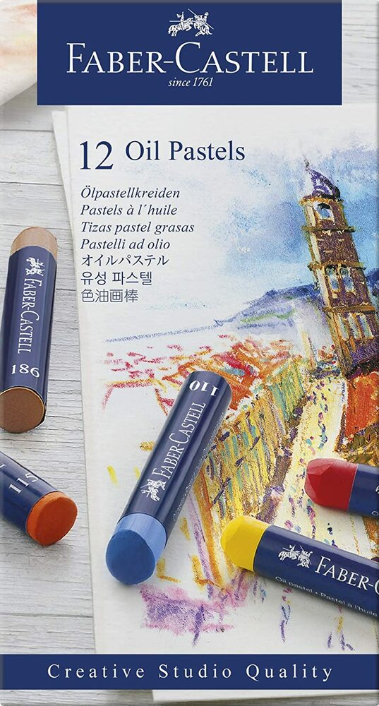 Faber-Castell Creative Studio Oil Pastels - Set of 12