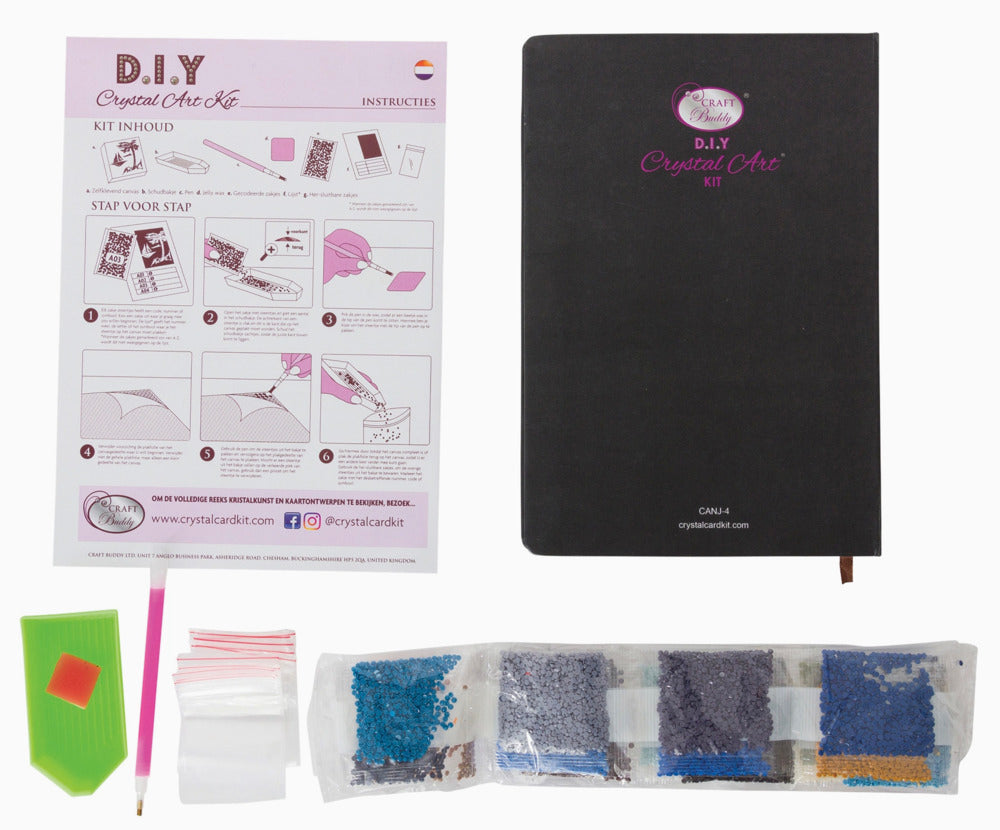 Crystal Art Notebook Kit, Owl and Fairy Tree