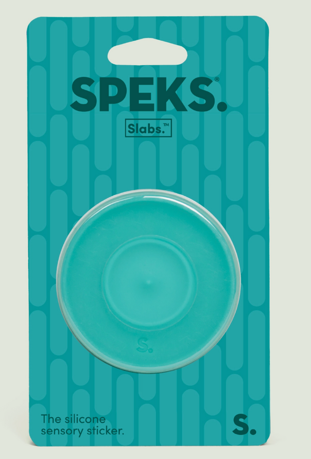 Speks Slabs Path Light Teal - Sensory Silicone Sticker
