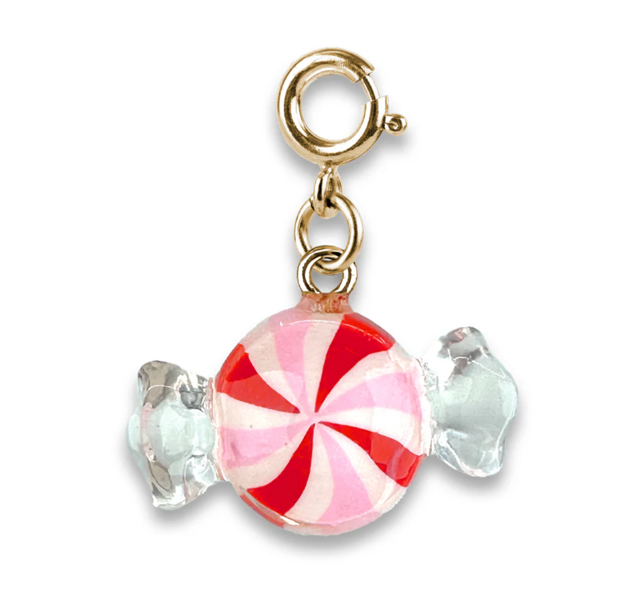 Gold Peppermint Candy Charm