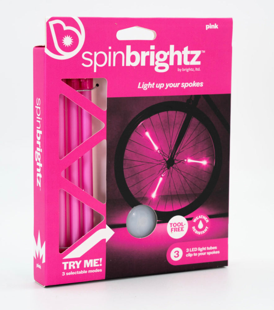 Spin Brightz Pink Bike Lights