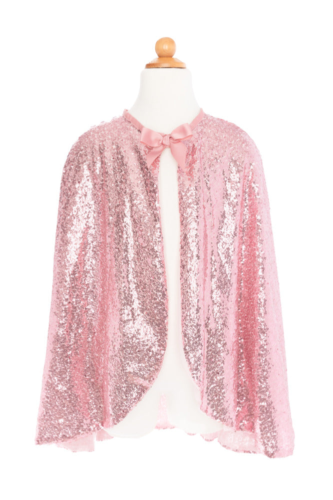 Precious Pink Sequins Cape Size 5-6