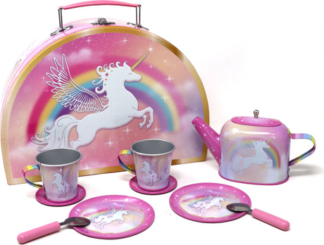 Unicorn Dreamer 10 Piece Tin Tea Set