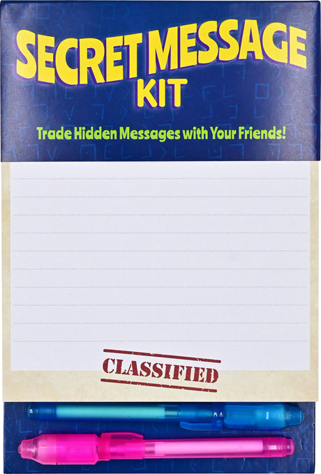 Secret Message Kit (2 pads with invisible ink pens!)