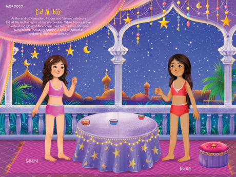 Across the Globe Sticker Doll Dress-Up Book