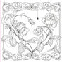 Goth Garden Adult Coloring Book (31 one-sided designs on thick paper)