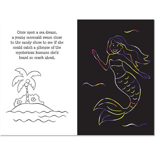 Mermaid Adventure Scratch and Sketch Trace-Along