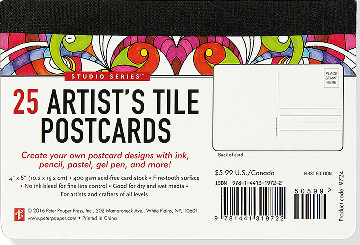 Studio Series Artist's Tiles Postcards