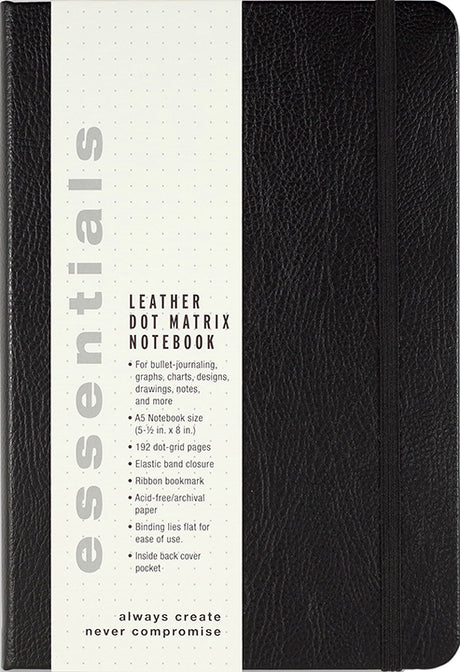 Leather Dot Matrix Notebook Peter Pauper Press