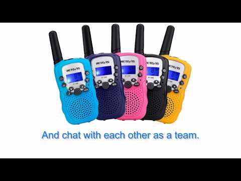 Retevis RT388 Walkie Talkies with Flashlight - Pink