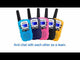 Retevis RT388 Walkie Talkies with Flashlight - Pink