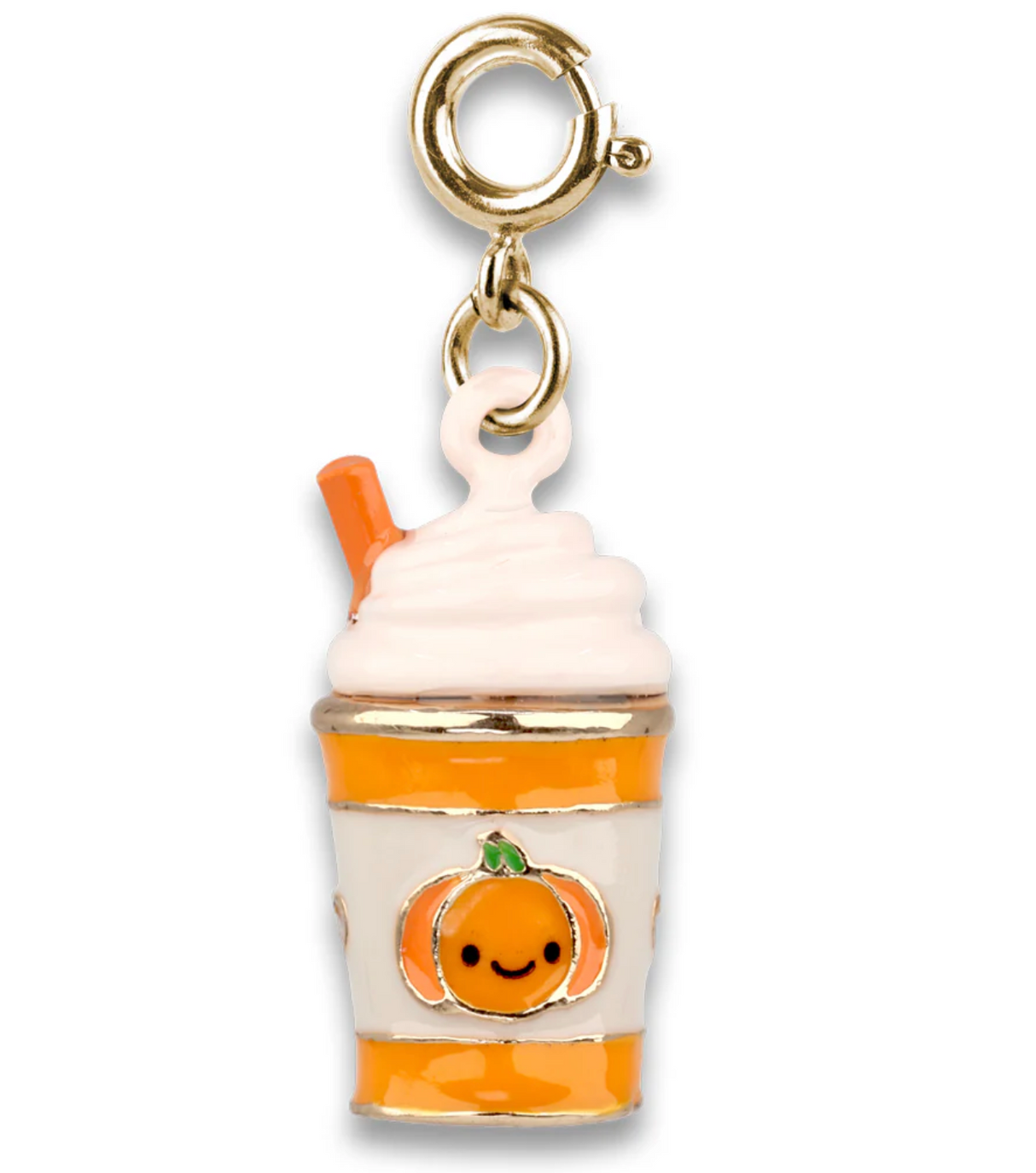 Gold Pumpkin Spice Latte Charm