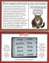 Magnetic Poetry - Psycho Kitty