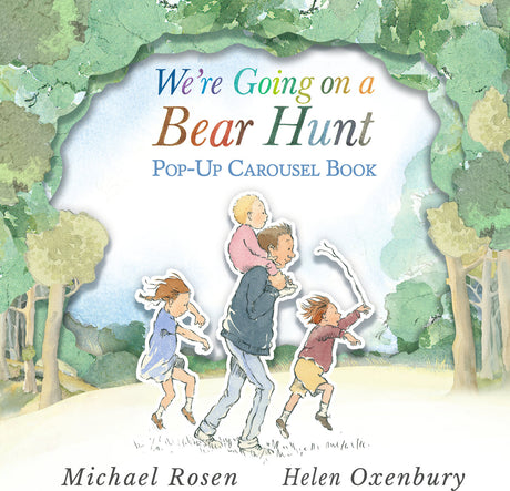 We're Going on a Bear Hunt Pop-Up Carousel Book: (An Interactive Peep-Through Gift Edition with Layered Scenes and Ribbon Tie for Kids Ages 3-7)
