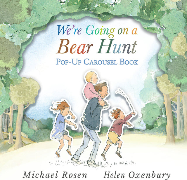 We're Going on a Bear Hunt Pop-Up Carousel Book: (An Interactive Peep-Through Gift Edition with Layered Scenes and Ribbon Tie for Kids Ages 3-7)