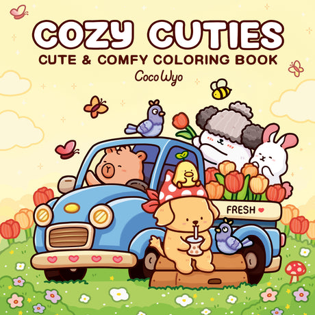 Cozy Cuties: Coloring Book for Adults and Kids