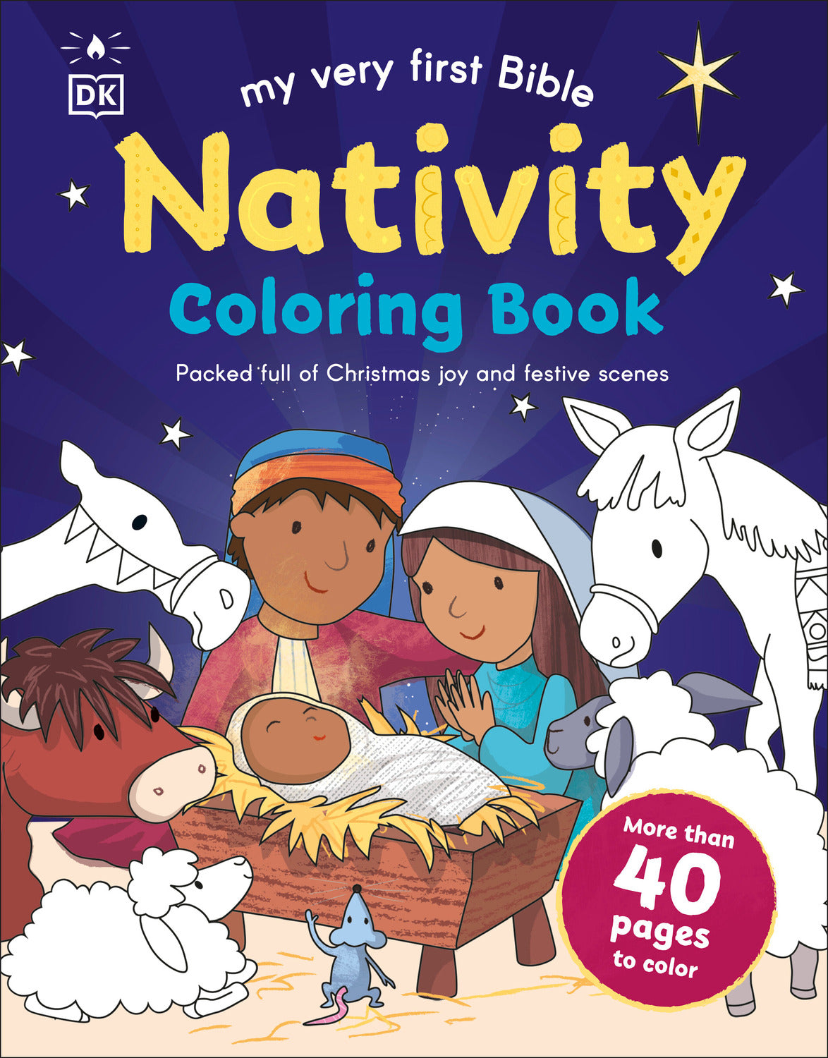 My Very First Bible Nativity Coloring Book: More than 40 Pages to Color