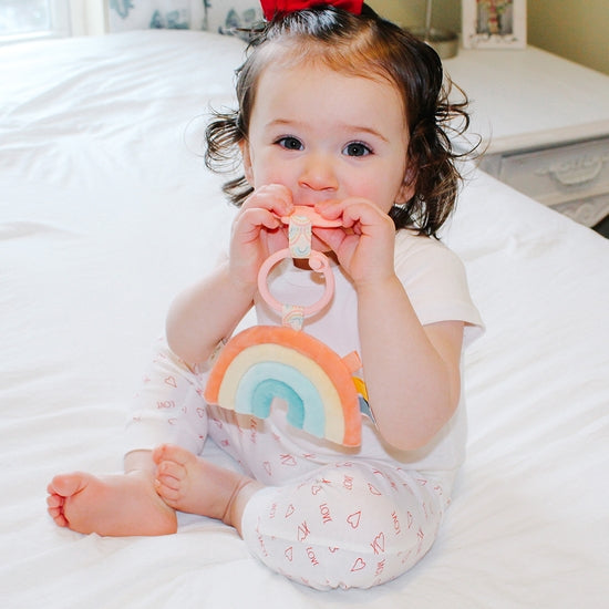 Rainbow Itzy Pal Plush and Teether