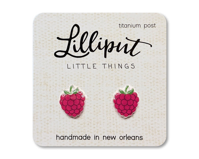 Raspberry Earrings Lilliput Little Things