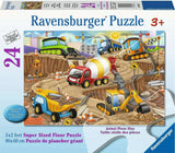 24 Piece Floor Puzzle, Construction Fun