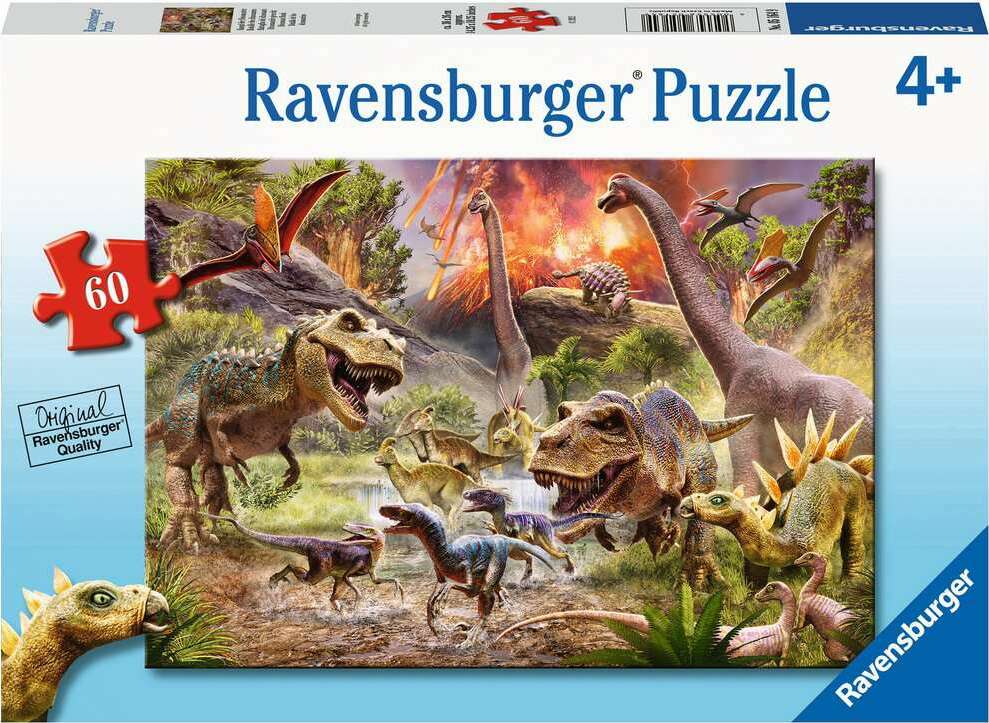 60 Piece Puzzle, Dinosaur Dash