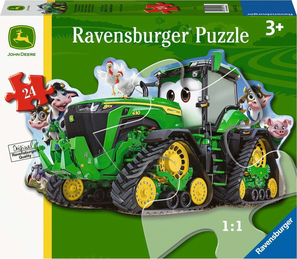 24 Piece Floor Puzzle, John Deere Tractor