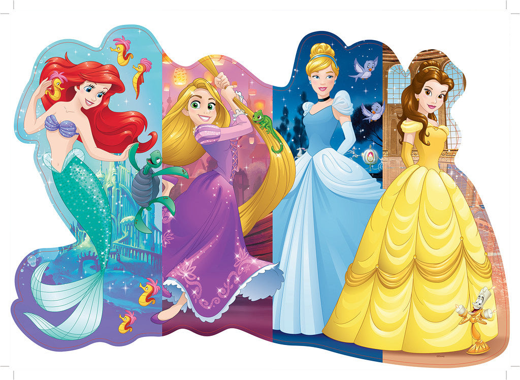 24 Piece Shaped Puzzle, Pretty Princesses