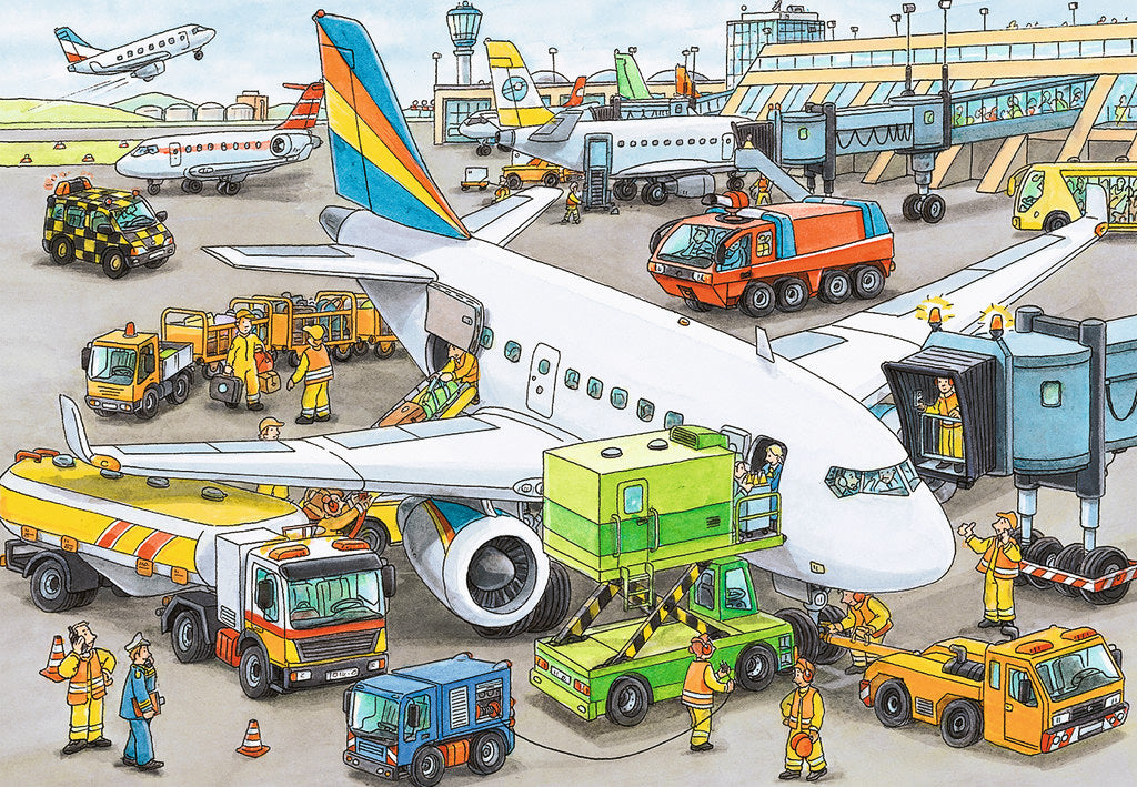 35 Piece Puzzle, Busy Airport