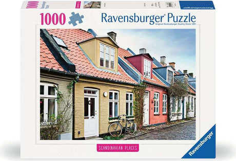 Scandinavian Places - Houses in Aarhus Denmark Puzzle (1000 pc)
