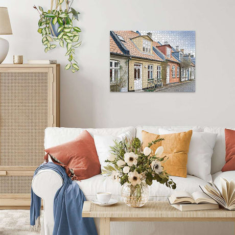 Scandinavian Places - Houses in Aarhus Denmark Puzzle (1000 pc)
