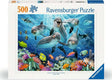 Dolphins in the Coral Reef (500 Piece Puzzle)