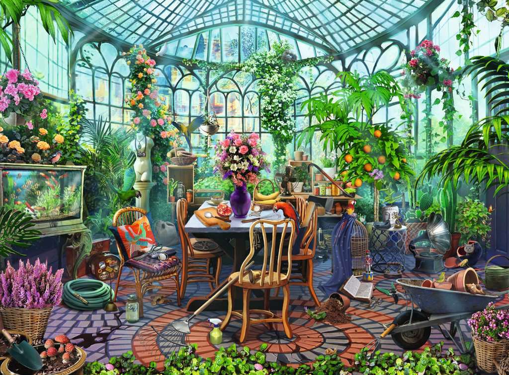 Greenhouse Morning (500 Piece Puzzle)