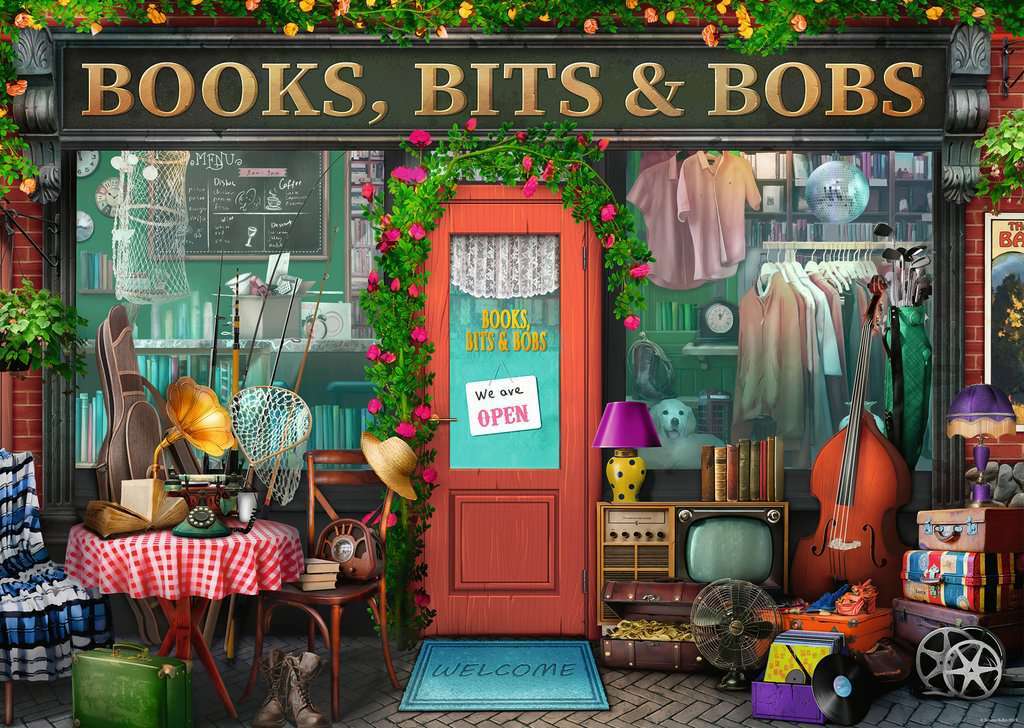 Books, Bits and Bobs (1000 Piece Puzzle)