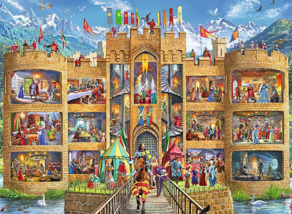 150 Piece Puzzle, Cutaway Castle