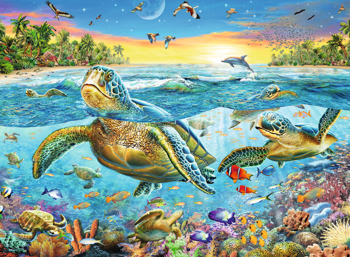 100 Piece Puzzle, Swim With Sea Turtles