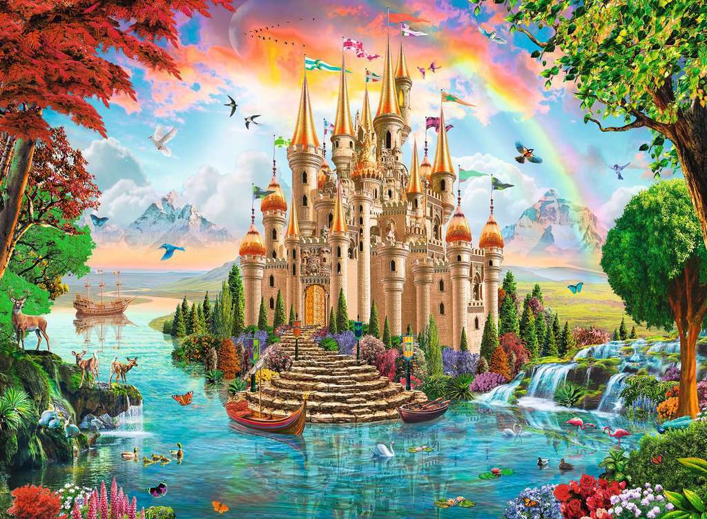 100 Piece Puzzle, Rainbow Castle